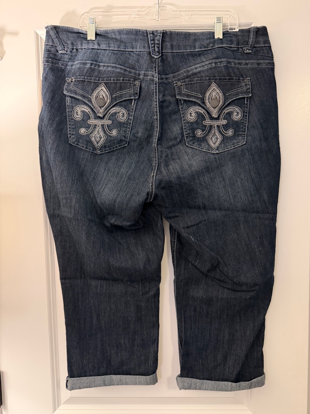 Democracy Dark Blue Ankle Crop Jeans - Picture 2 of 2